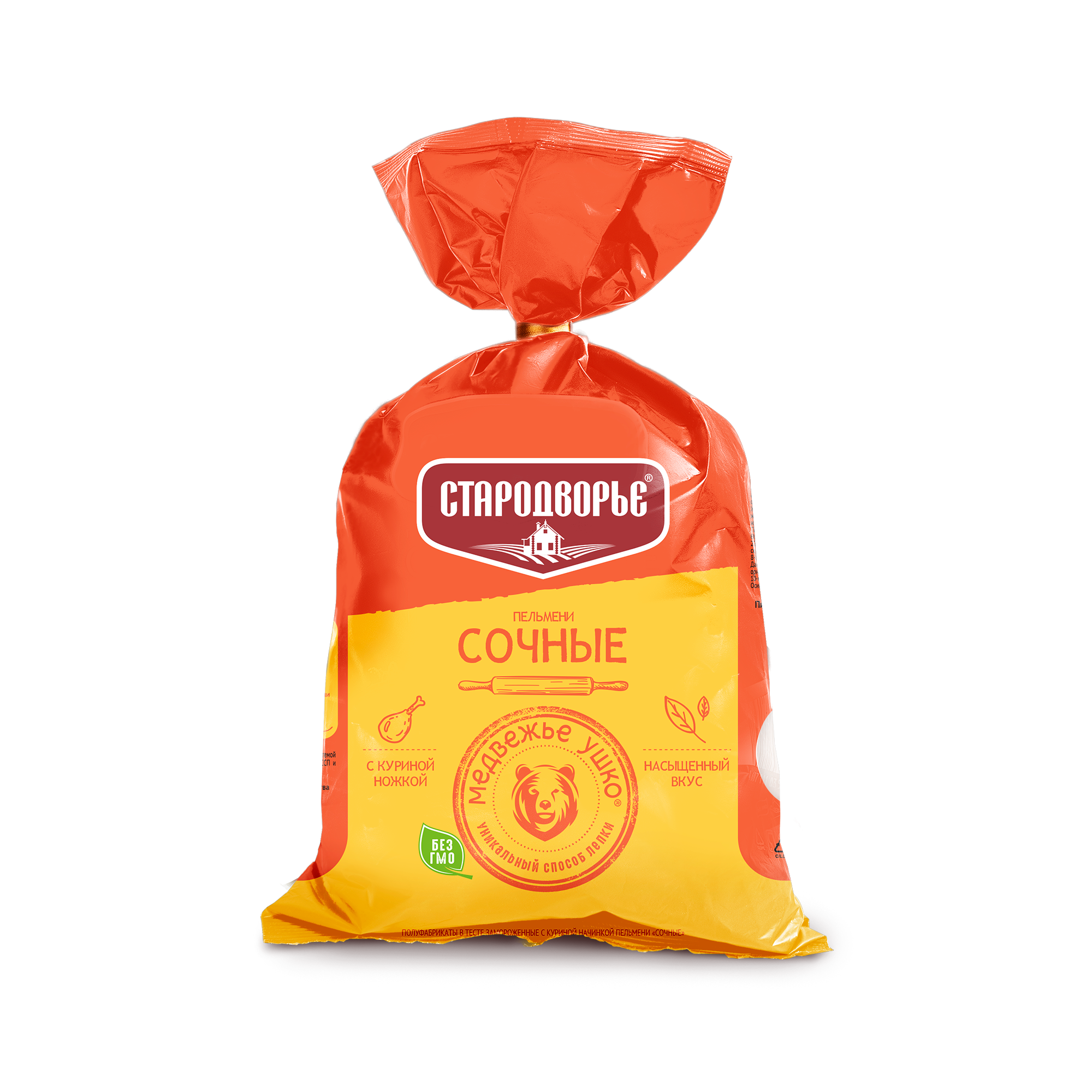 ПЕЛЬМЕНИ СТАРОДВОРЬЕ СОЧНЫЕ 0.8 КГ