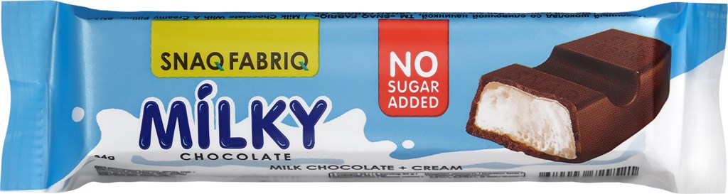 ШОКОЛАД ТМ SNAQ FABRIQ МОЛОЧНЫЙ СО СЛИВОЧНОЙ НАЧИНКОЙ 34 Г