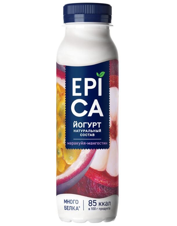 Йогурт EPICA маракуйа-мангостин питьевой 260 г 2,5%