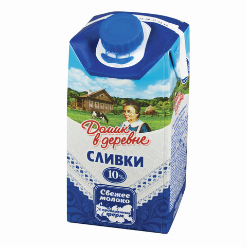 БЗМЖ СЛИВКИ ДОМИК В ДЕРЕВНЕ 10% 0,2Л