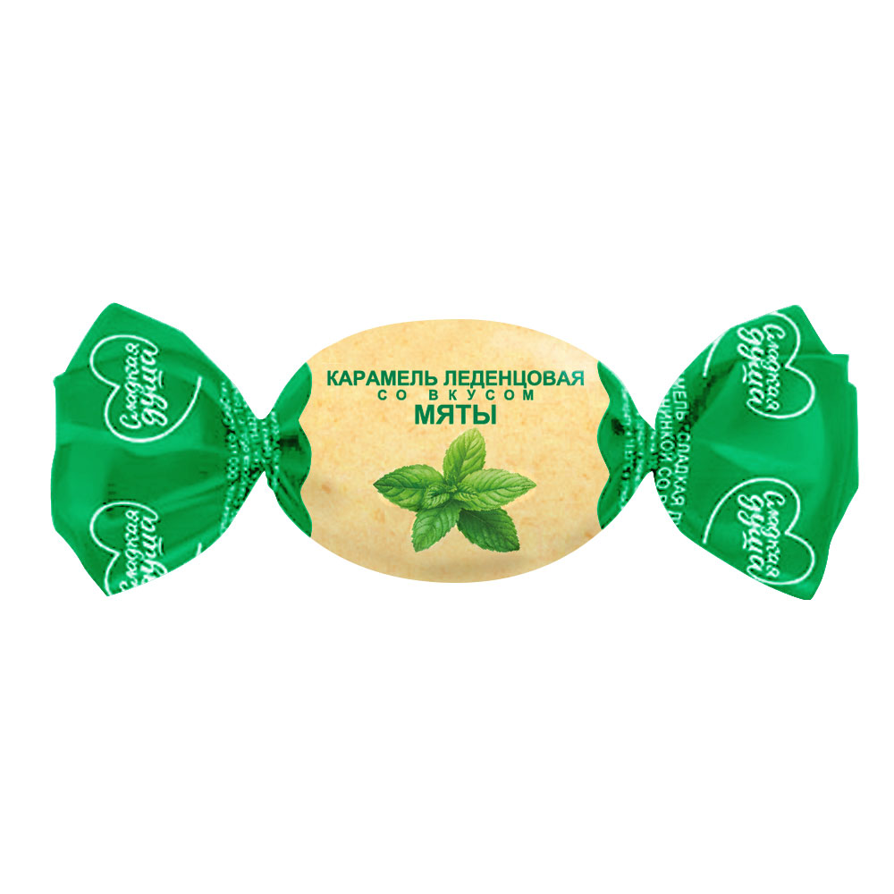 КАРАМЕЛЬ ЛЕДЕНЦОВАЯ СЛАДКАЯ ДУША МЯТА 1000 ГР