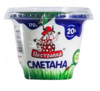 БЗМЖ СМЕТАНА ПЕСТРАВКА П/СТ 20% 170ГР