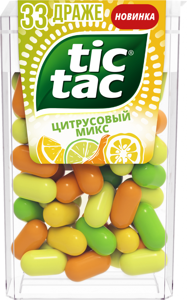 ДРАЖЕ ТИК ТАК ЦИТРУС МИКС 16ГР