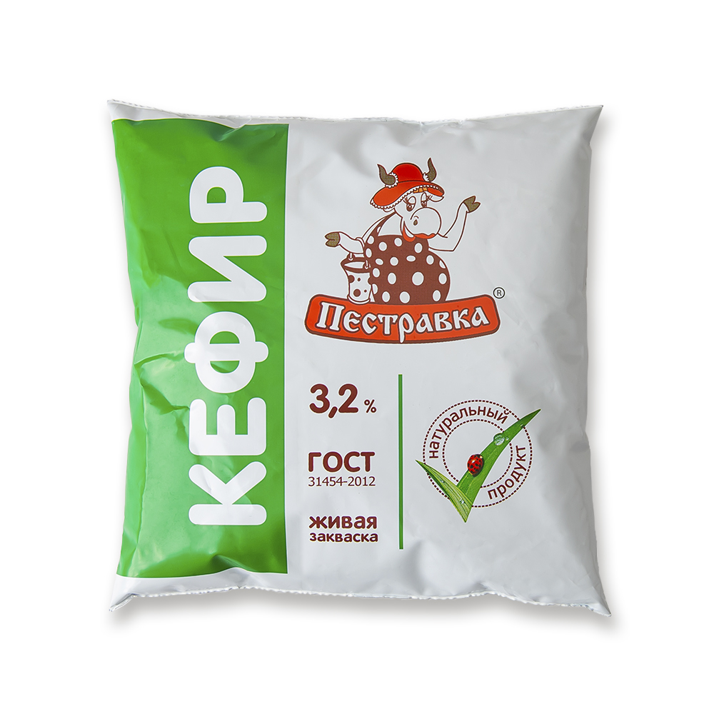 Кефир Пестравка 3,2% Фин-пак 450г