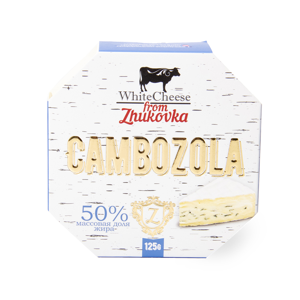 БЗМЖ СЫР КАМБОЦОЛА WHITE CHEESE FROM ZHUKOVKA 50% 125ГР