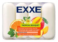 МЫЛО КОСМЕТИЧЕСКОЕ EXXE ТРОПИЧЕСКИЕ ФРУКТЫ 4ШТ*75ГР