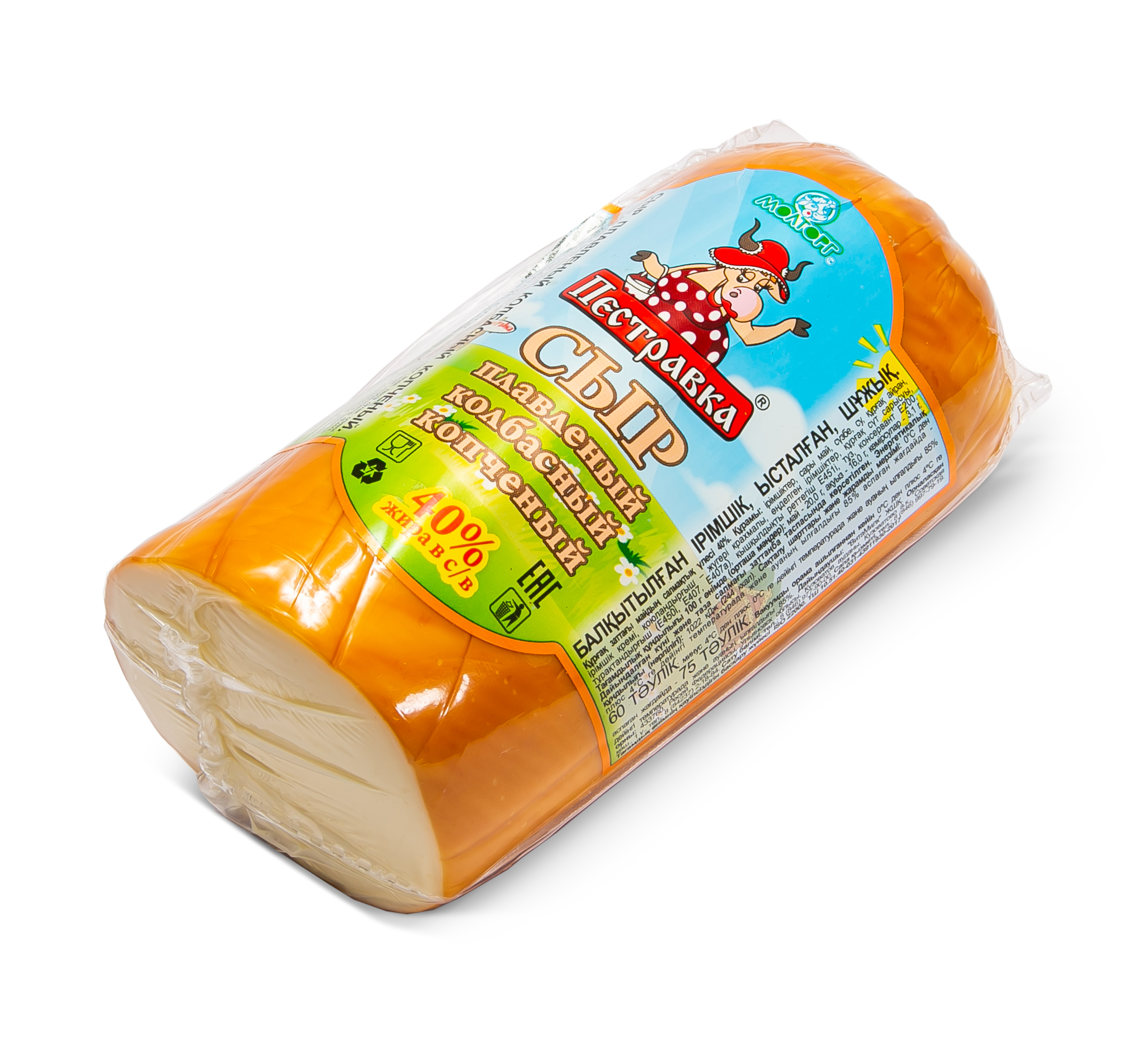 БЗМЖ СЫР КОЛБАСНЫЙ 40% ПЕСТРАВСКИЙ (0,5КГ) /ВЕС