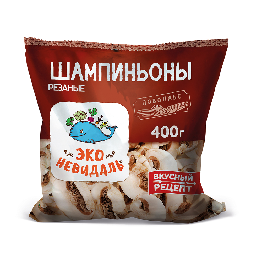 Шампиньоны Эко-невидаль замороженные 400г