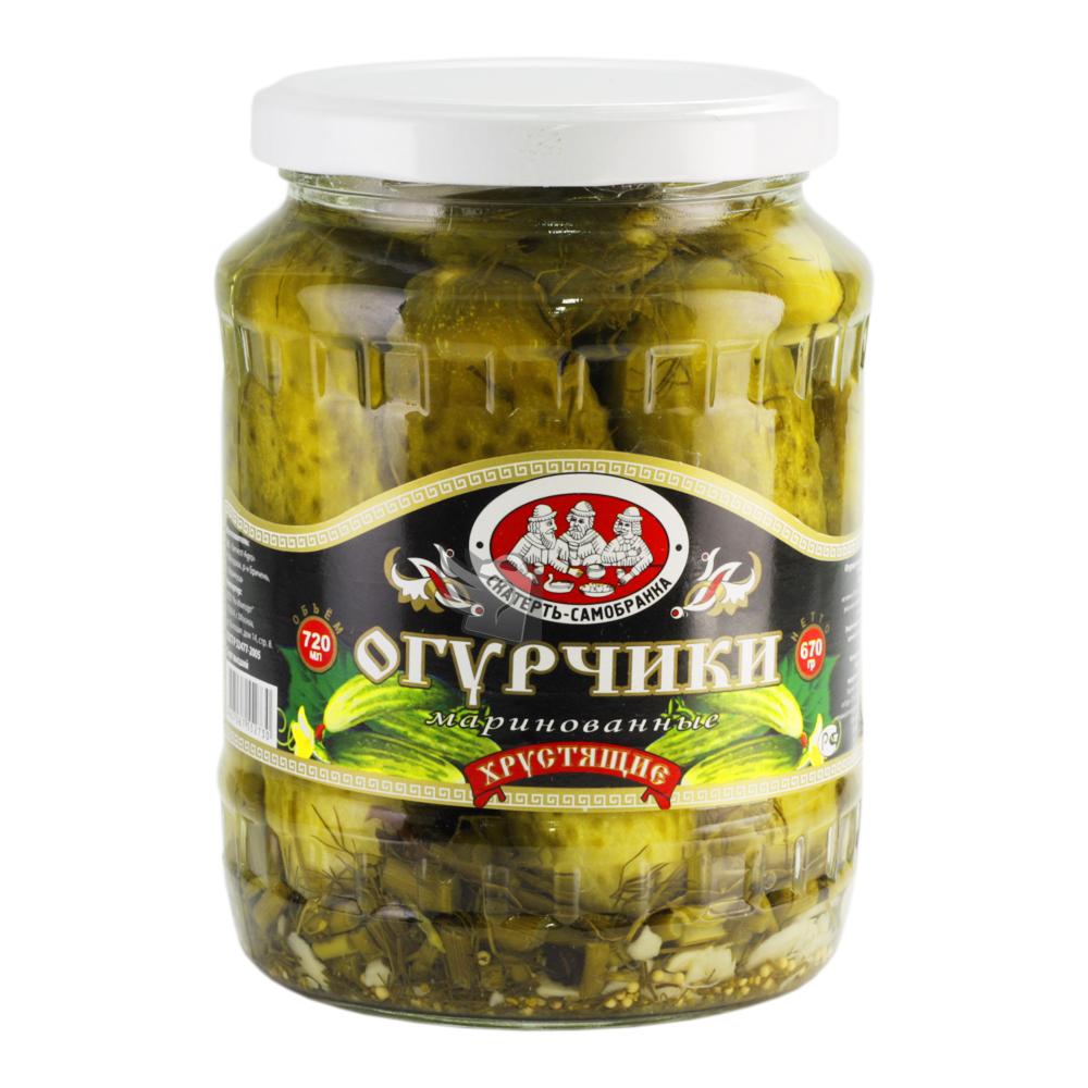 ОГУРЧИКИ МАРИН СКАТЕРТЬ САМОБРАНКА 720МЛ СТ/Б