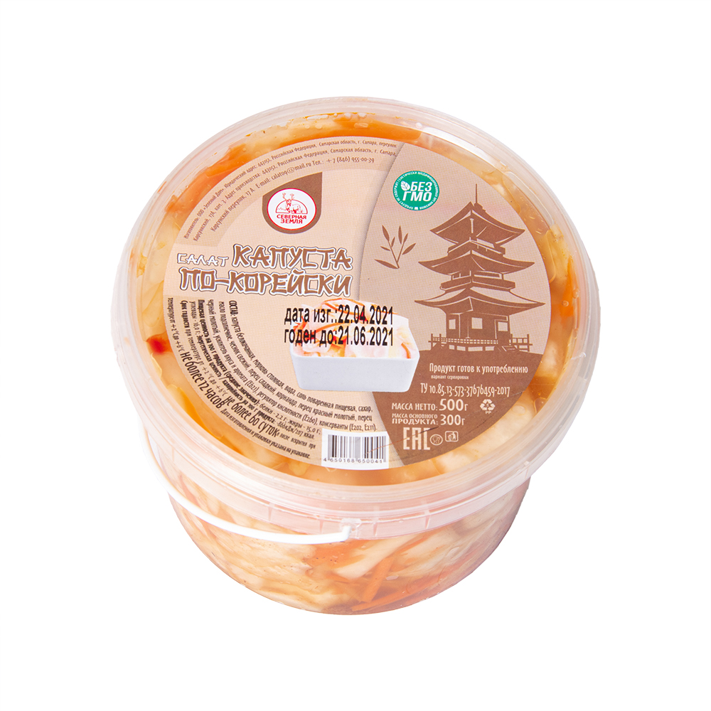 КАПУСТА ПО КОРЕЙСКИ 500ГР