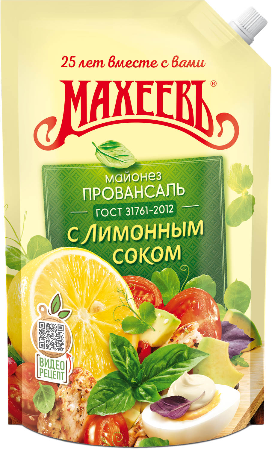 МАЙОНЕЗ МАХЕЕВ С ЛИМОННЫМ СОКОМ 50,5% 800МЛ Д/ПАК