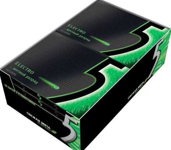 Жевательная резинка Five Свежая мята 31.2г