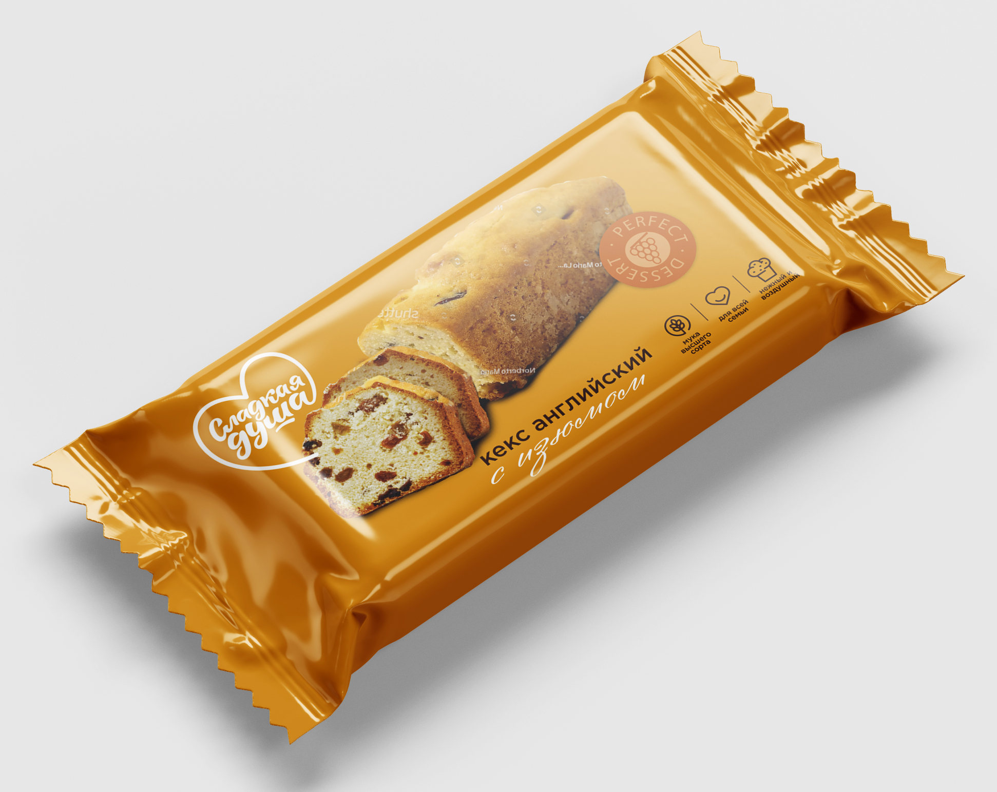 КЕКС АНГЛИЙСКИЙ С ИЗЮМОМ СЛАДКАЯ ДУША 300ГР