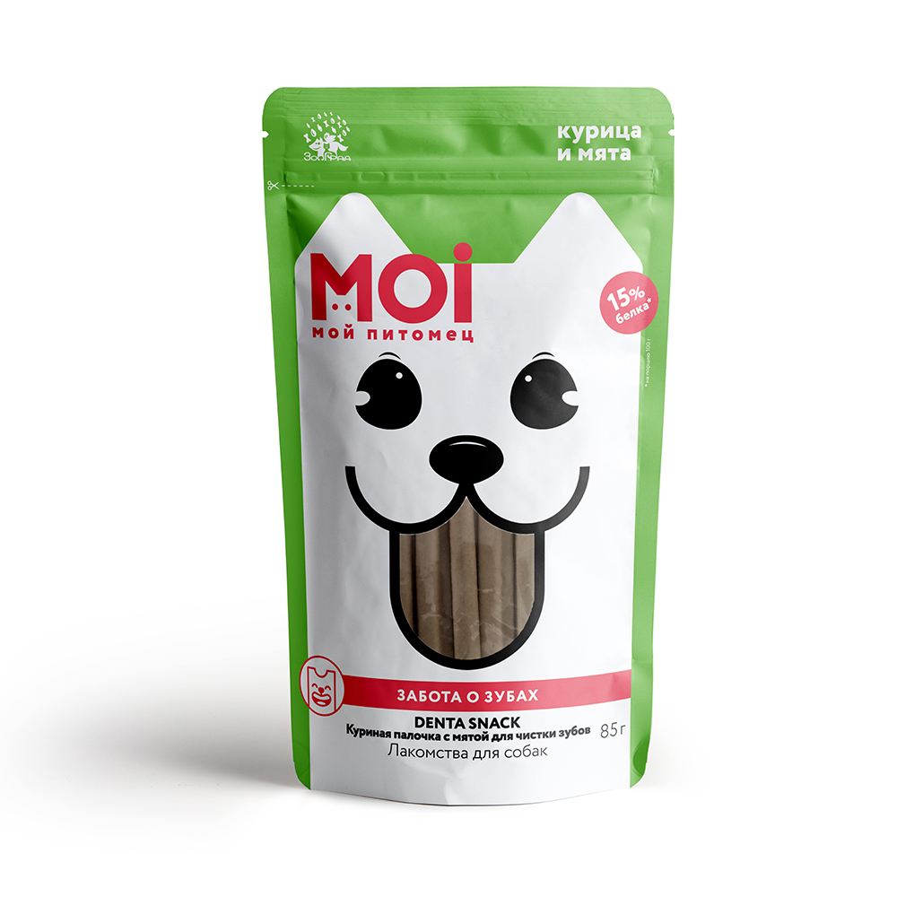 ЛАКОМСТВО Д/СОБАК МОЙ ПИТОМЕЦ ДЕНТА ДЛЯ ЧИСТКИ ЗУБОВ 85ГР