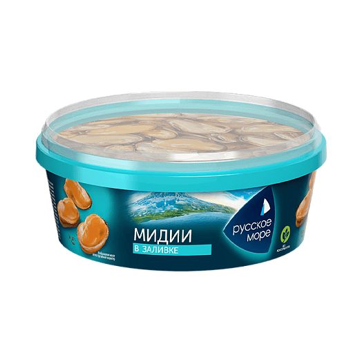 МЯСО МИДИИ ЧИЛИЙСКОЙ РУССКОЕ МОРЕ В ЗАЛИВКЕ 300ГР