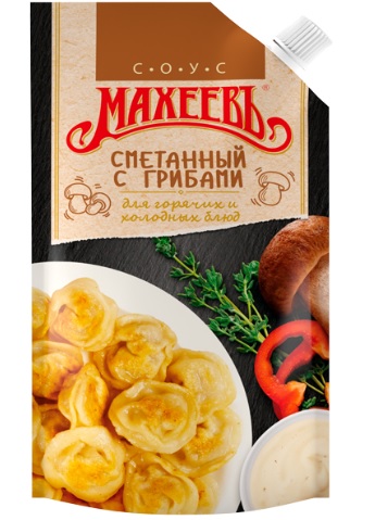 Соус Махеевъ майонезный Сметанный с грибами 50%5 дой-пак 200мл