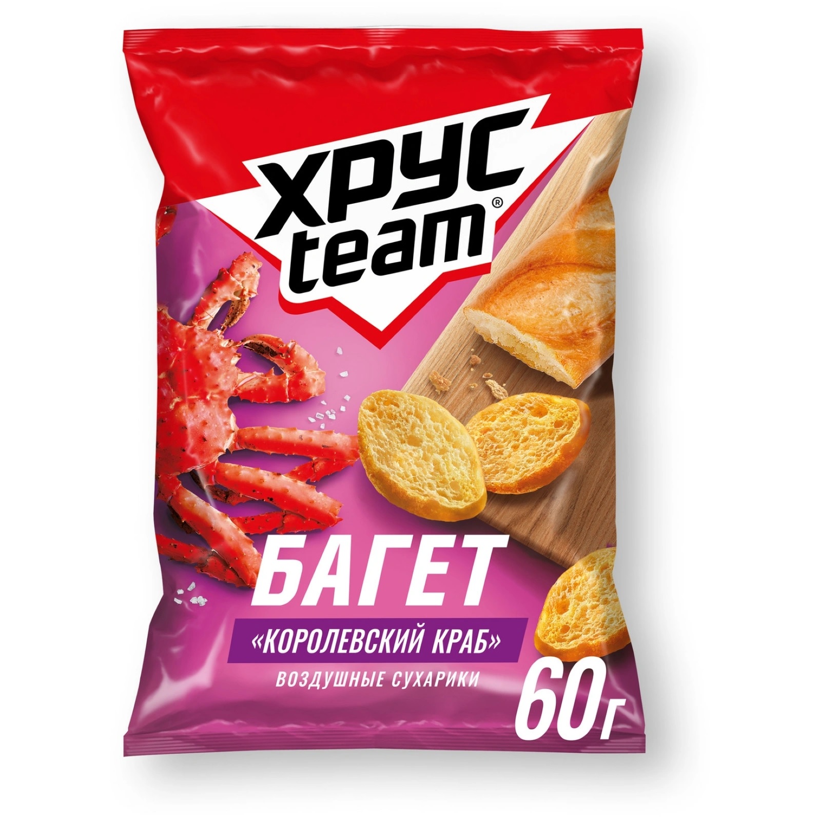 Хрустим 60г Багет Королевский краб