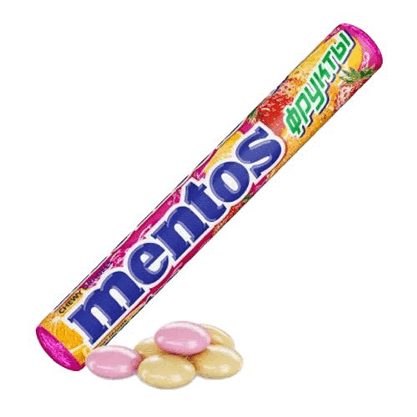 ЖЕВАТЕЛЬНЫЕ ДРАЖЕ МЕНТОС ФРУКТЫ 37,5Г