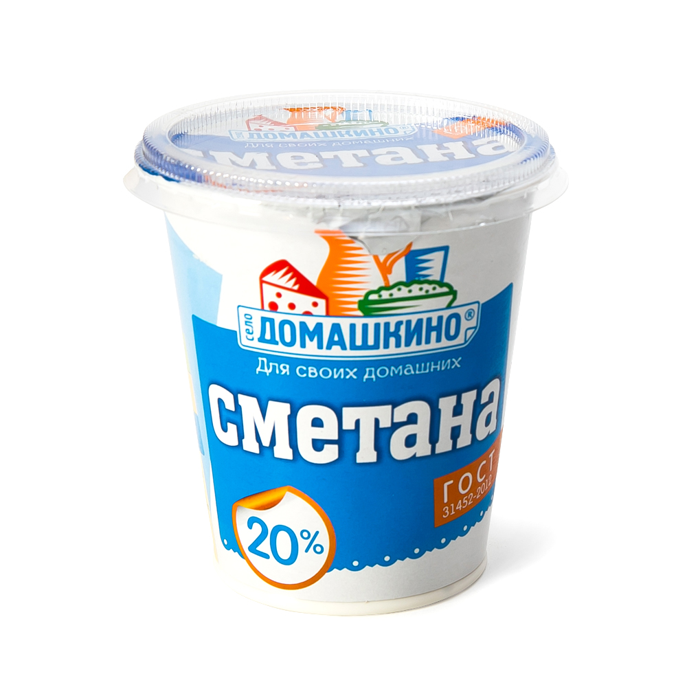 БЗМЖ СМЕТАНА СЕЛО ДОМАШКИНО 20% 300ГР