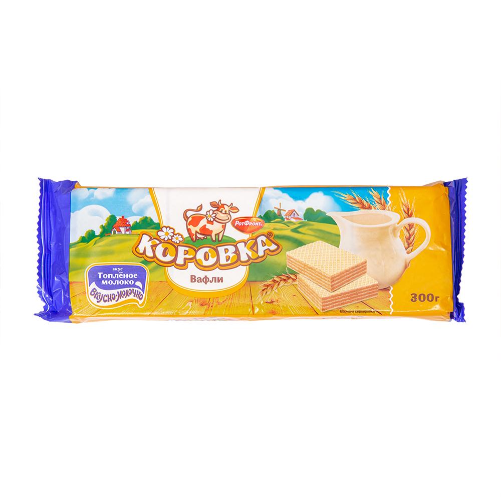 ВАФЛИ_Коровка_вкус_Топленое_молоко_фас_1/300