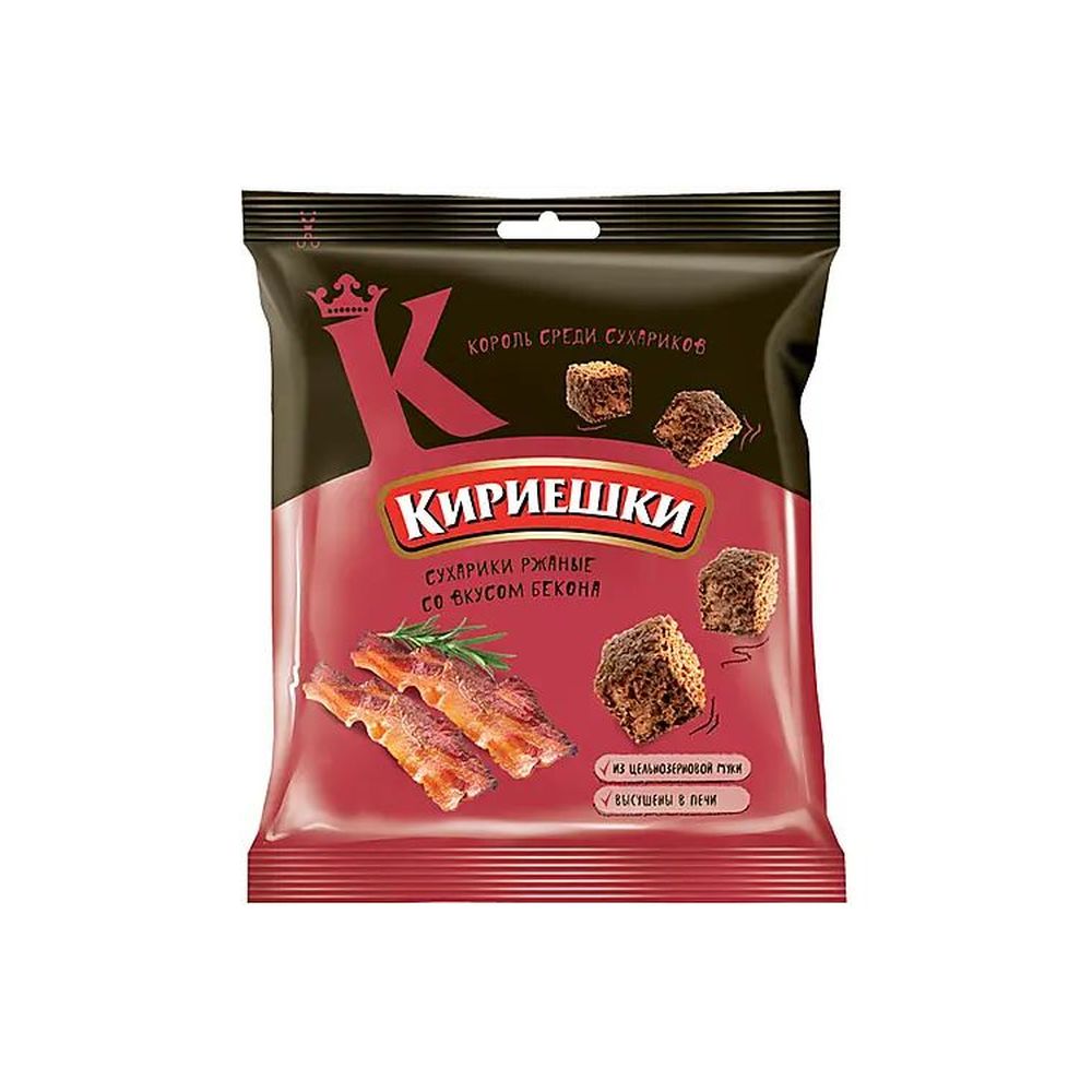 СУХАРИКИ КИРИЕШКИ БЕКОН 40ГР