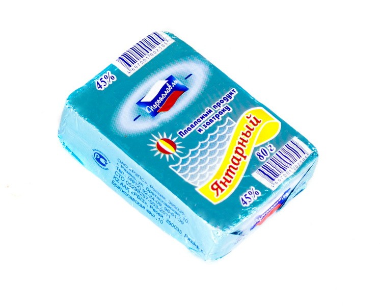 Продукт плавленый Переяславль Рязань Янтарный фольга 80г