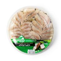 СЕЛЬДЬ ФИЛЕ КУСОЧКИ В МАСЛЕ МАТЬЕ ВКУСНОЕ МОРЕ 150ГР