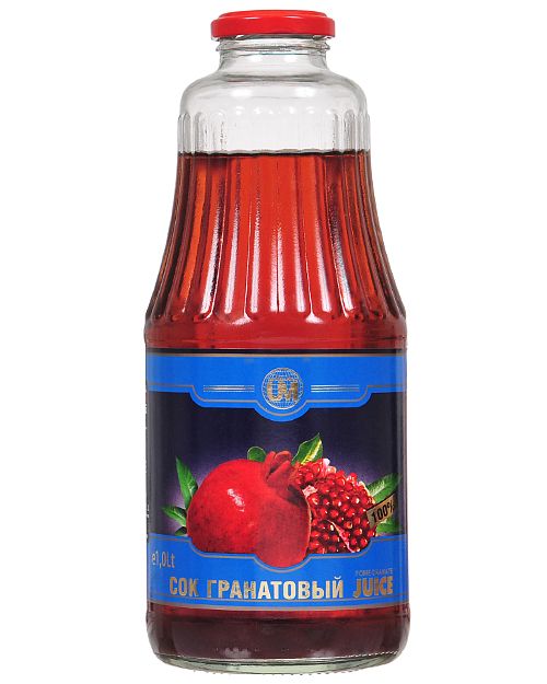 Сок Машал Гранатовый Натуральный в стеклянной бутылке 1л.