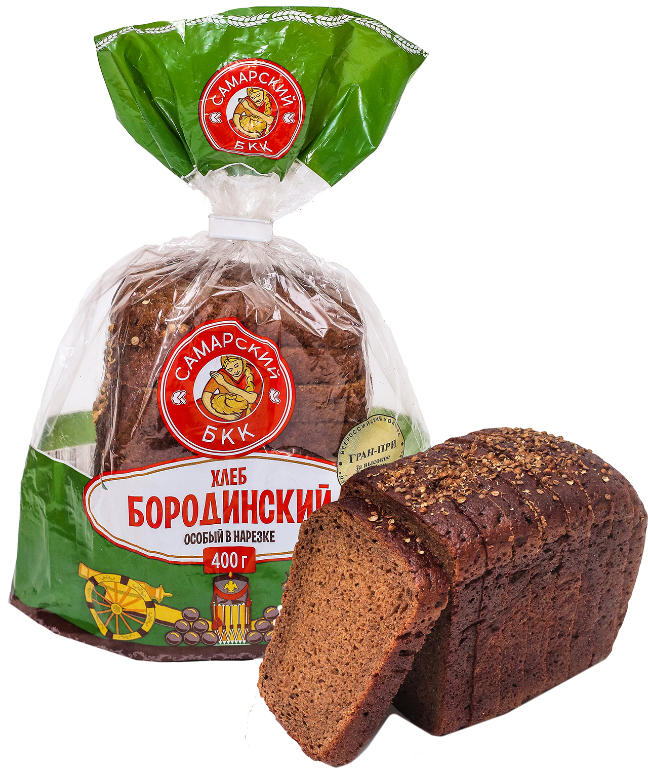 ХЛЕБ БОРОДИНСКИЙ ОСОБЫЙ НАРЕЗКА СБКК 400ГР