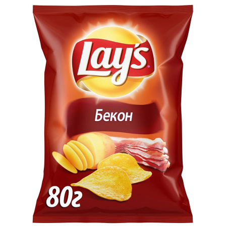 ЧИПСЫ ЛЭЙС 70ГР БЕКОН