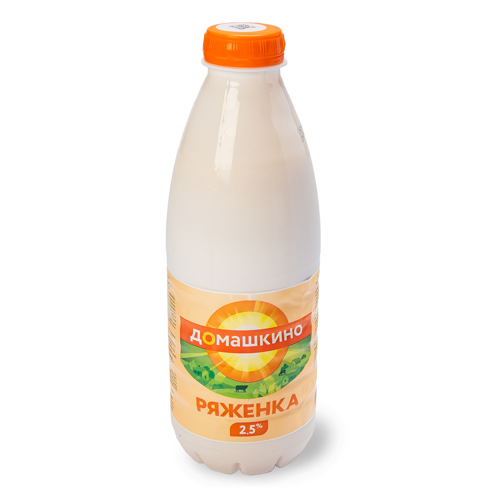 БЗМЖ РЯЖЕНКА СЕЛО ДОМАШКИНО 2,5% 900ГР ПЭТ