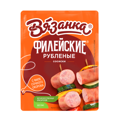 СОСИСКИ ФИЛЕЙСКИЕ РУБЛЕННЫЕ ВЯЗАНКА /ВЕС