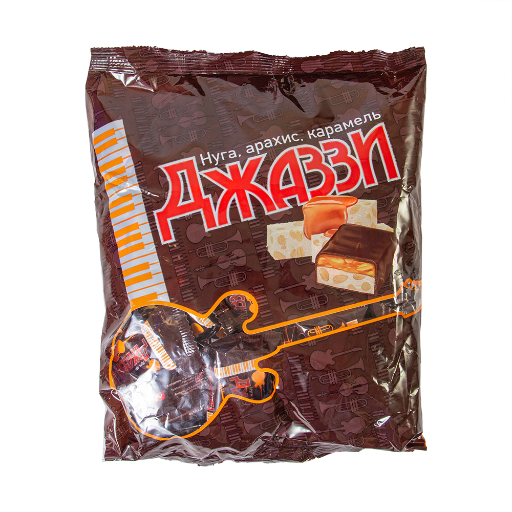КОНФЕТА ДЖАЗИ НУГА/АРАХИС/КАРАМЕЛЬ 500ГР