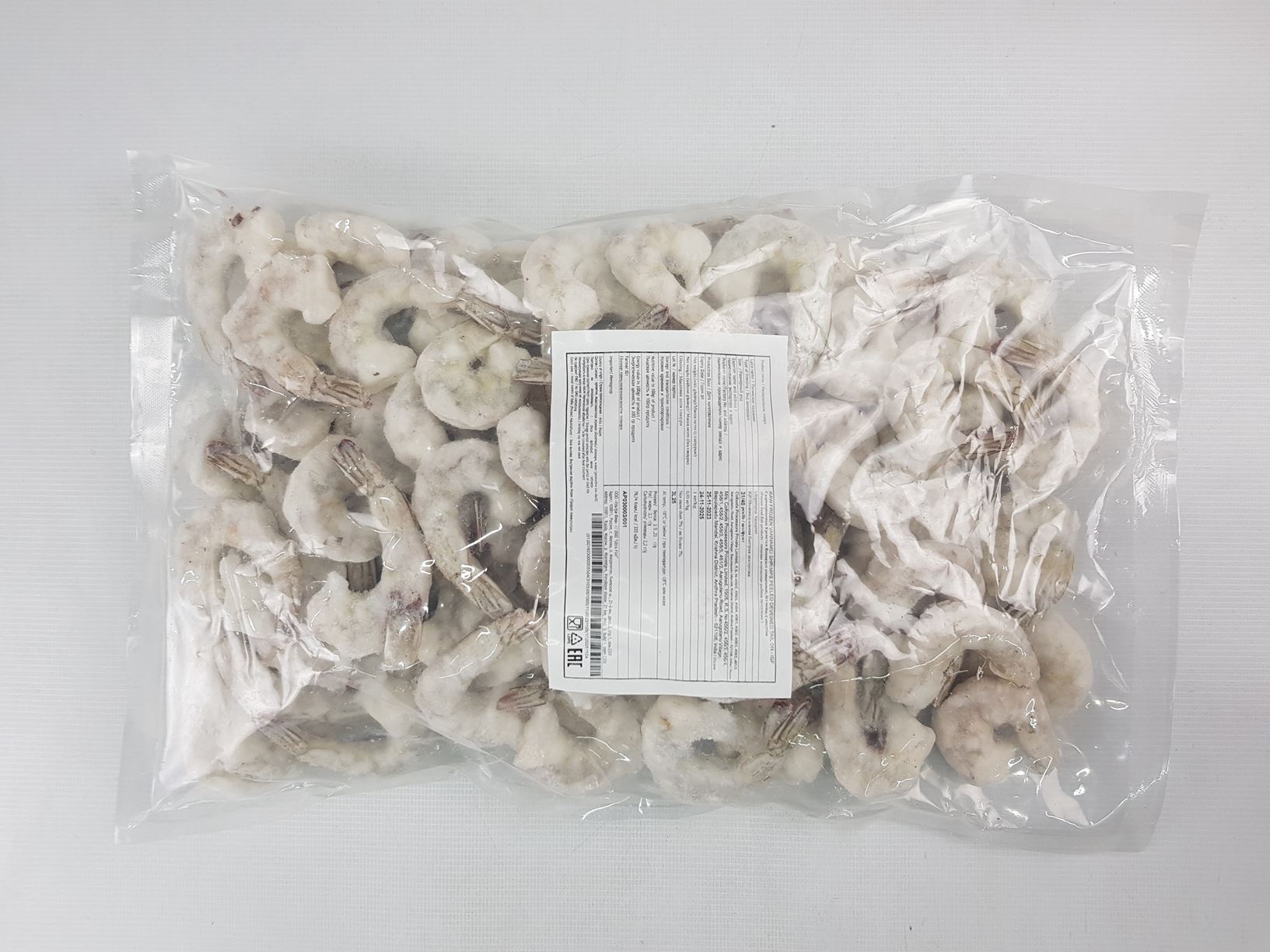 КРЕВЕТКА ТИГРОВАЯ Б/Г IQF 31/40 ОЧИЩ С ХВ ИНДИЯ 1КГ