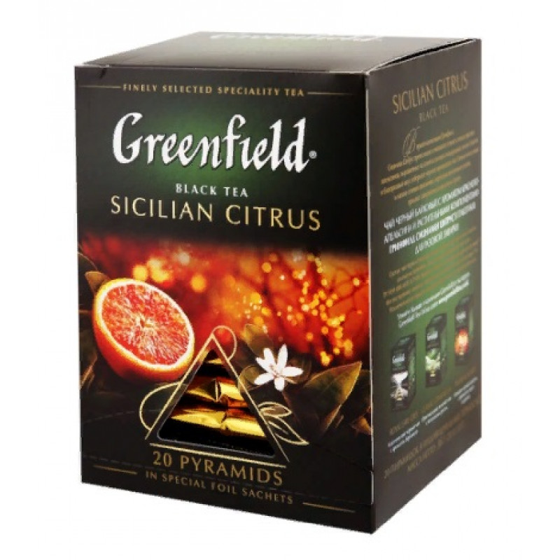 ЧАЙ ГРИНФИЛД СИЦИЛИЯ ЦИТРУС 20П*1,8ГР