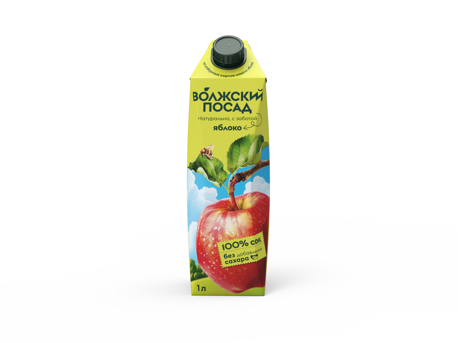 СОК ВОЛЖСКИЙ ПОСАД 1Л ЯБЛОКО Т/П