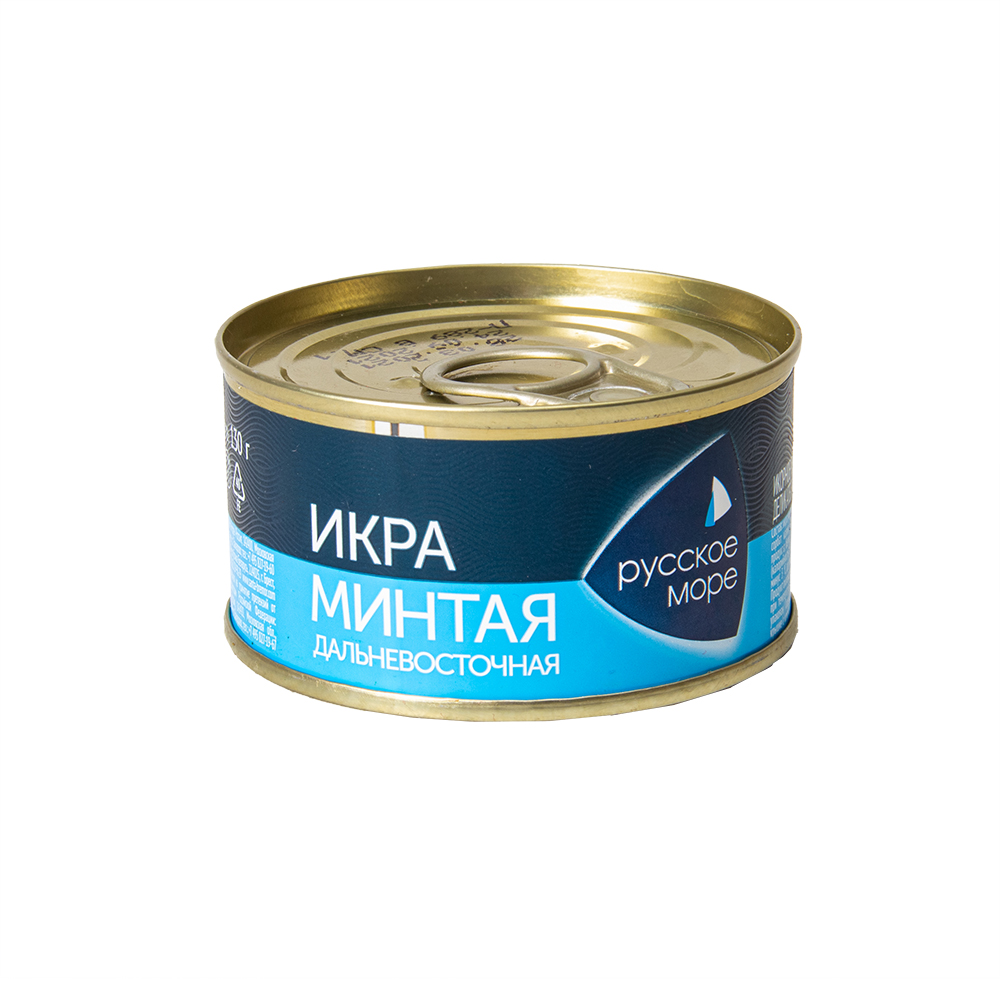 ИКРА МИНТАЯ  "ЛЮКС" "ДАЛЬНЕВОСТОЧНАЯ" "РУССКОЕ МОРЕ" Ж/Б 130Г 1/6 NEW КУПИНО