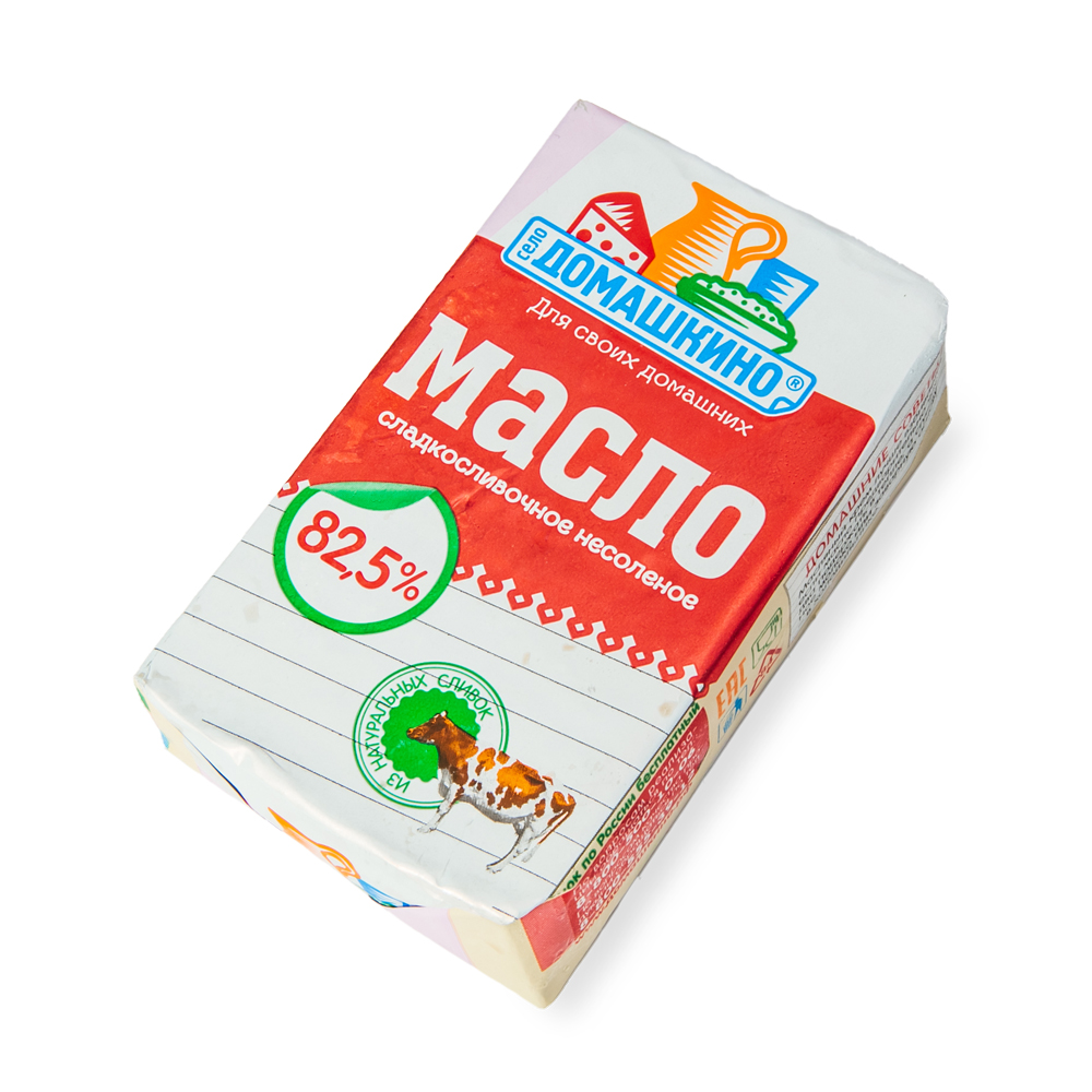 БЗМЖ МАСЛО СЕЛО ДОМАШКИНО СЛИВОЧНОЕ 82.5% 180ГР