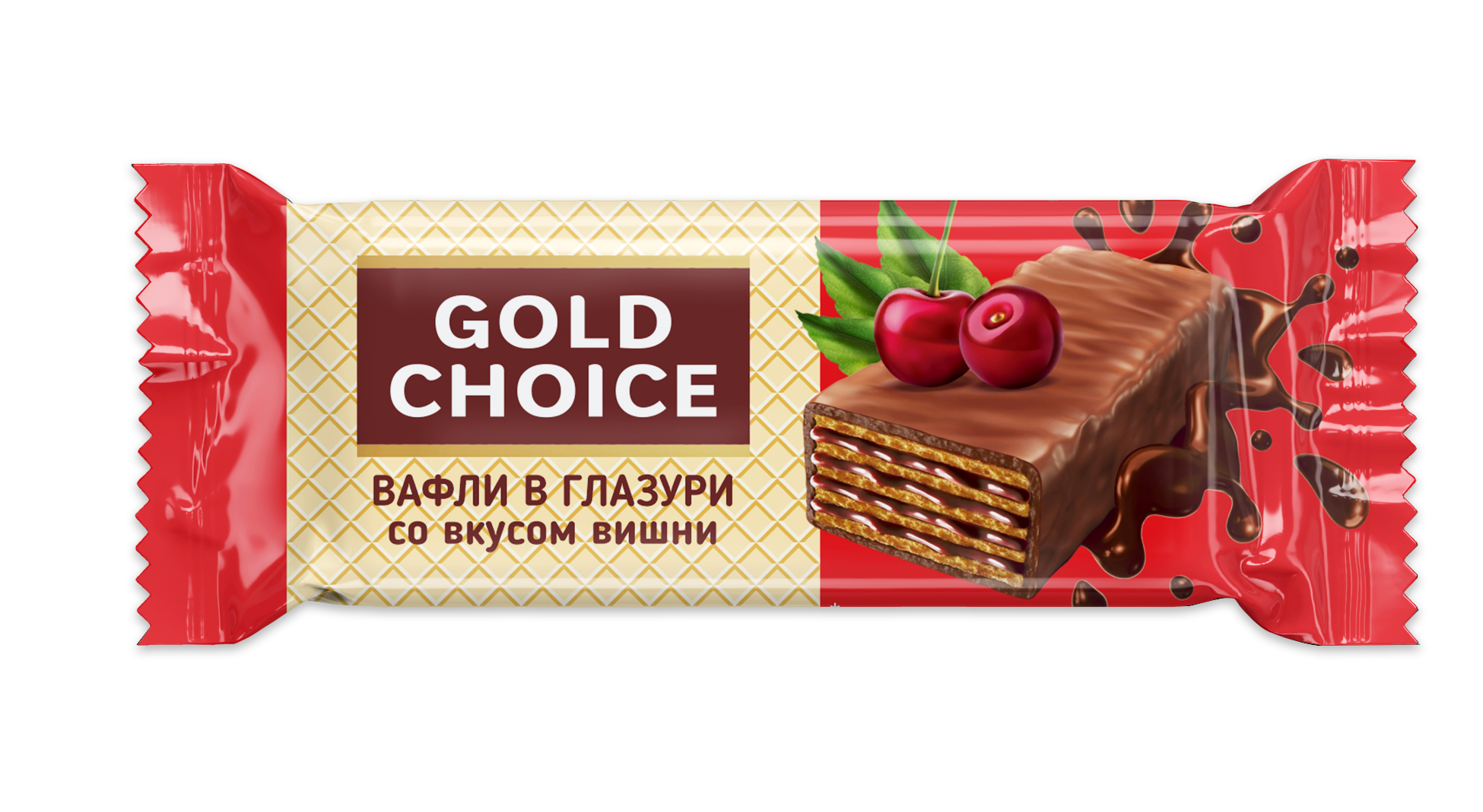 КОНФЕТЫ ВАФ ГОЛД ЧОЙС В ГЛАЗ.С КАКАО СО ВКУСОМ ВИШНИ СЛАСТИ 500ГР