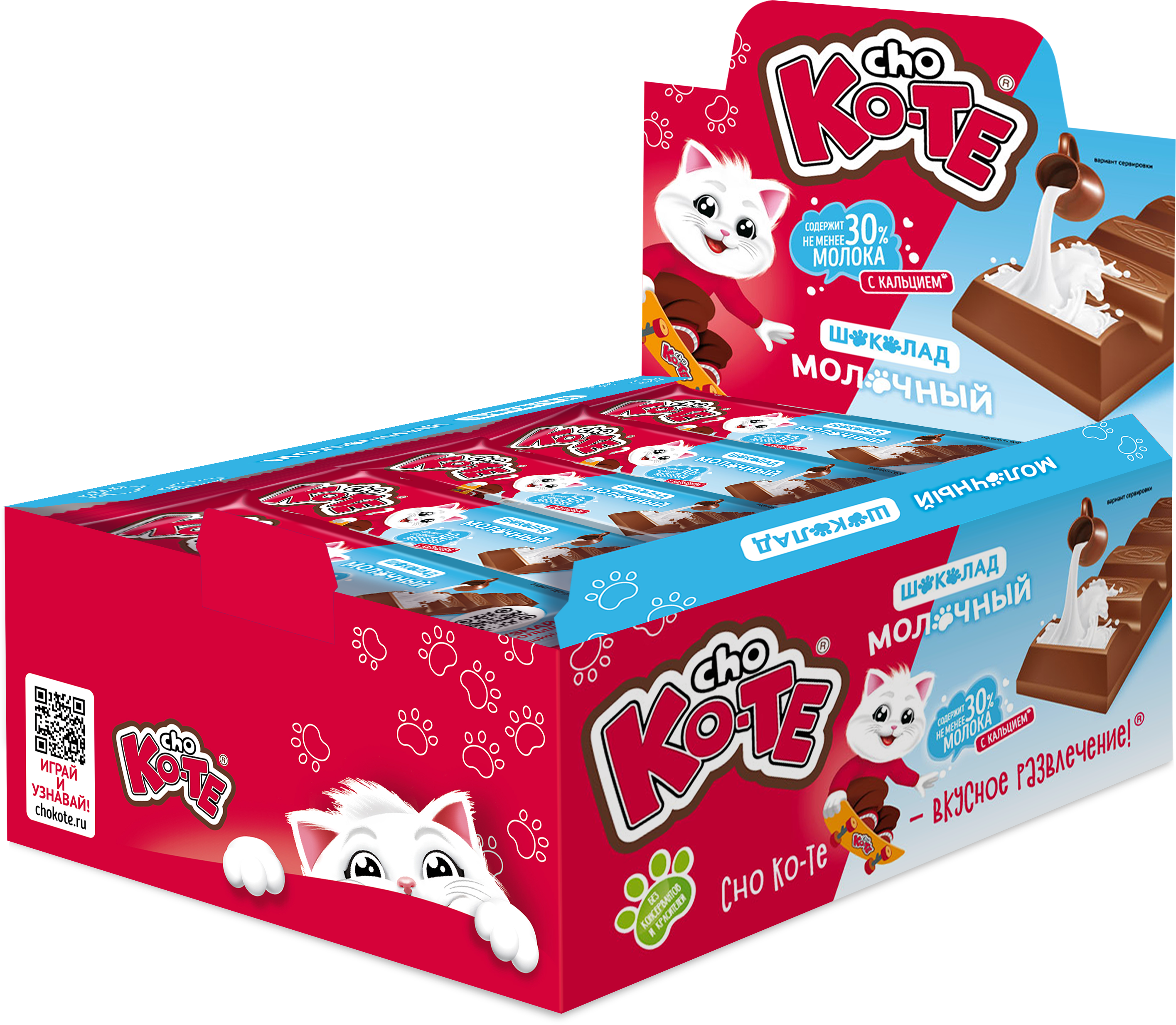 Шок.плитка ЭССЕН Cho-ko-te мол.начинка 30*42г