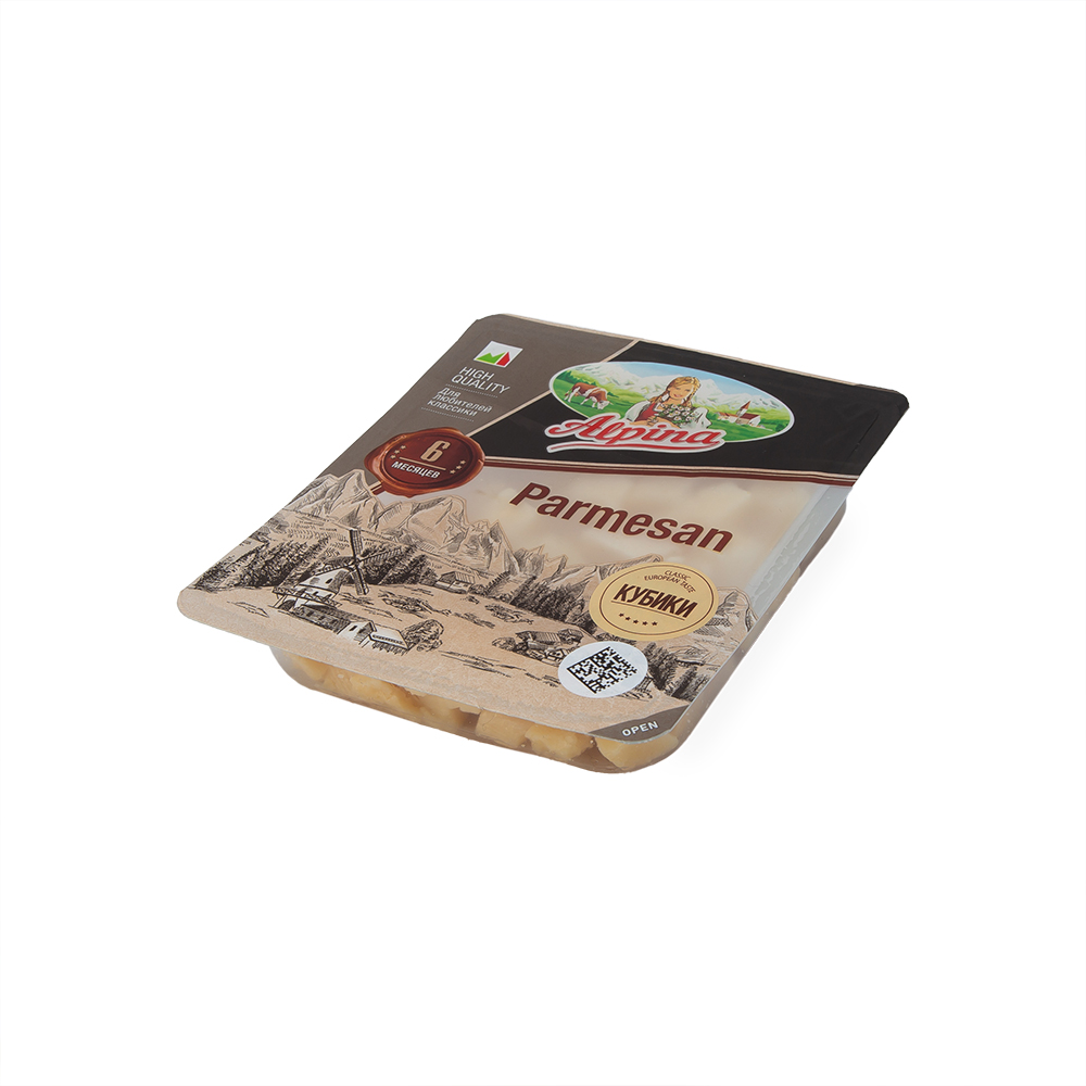БЗМЖ СЫР ПАРМЕЗАН АЛЬПИНА 6 МЕС 40% КУБИК 200ГР