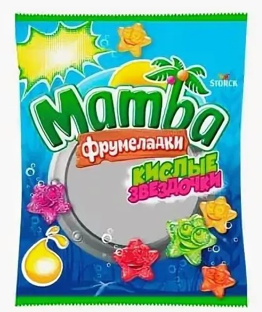 ЖЕВАТ. МАРМ. ФРУМЕЛАДКИ МАМБА КИСЛЫЕ ЗВЕЗДОЧКИ 24Х70 Г