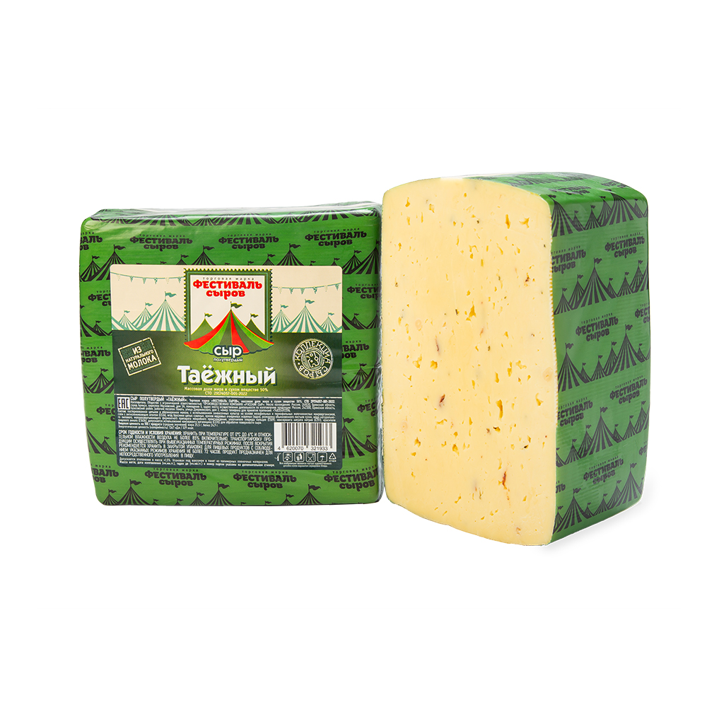 БЗМЖ СЫР ТАЕЖНЫЙ ФЕСТИВАЛЬ СЫРОВ 50% /ВЕС