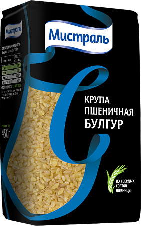 Крупа МИСТРАЛЬ пшеничная Булгур 500 г NEW
