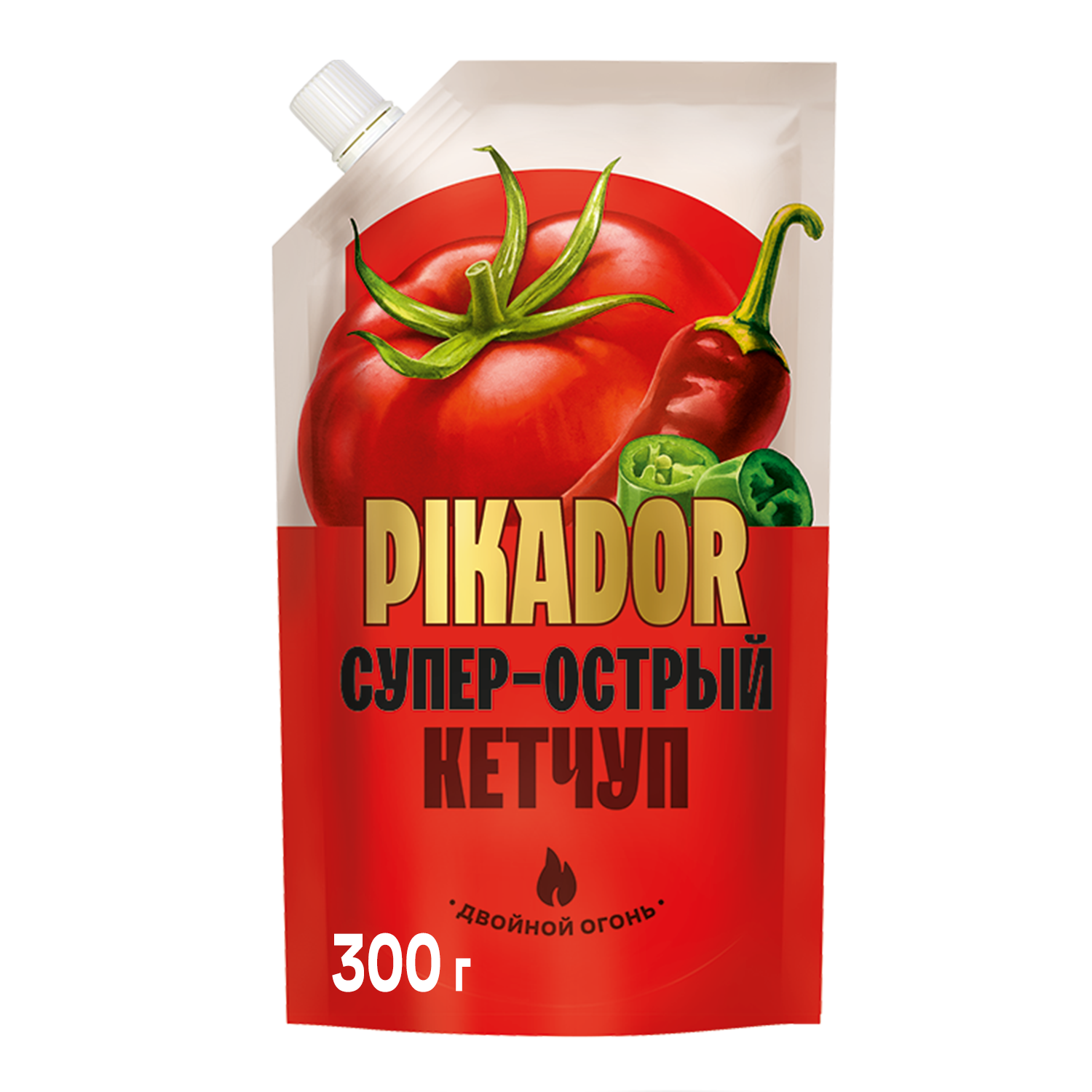 КЕТЧУП ПИКАДОР СУПЕР ОСТРЫЙ Д/П 300ГР