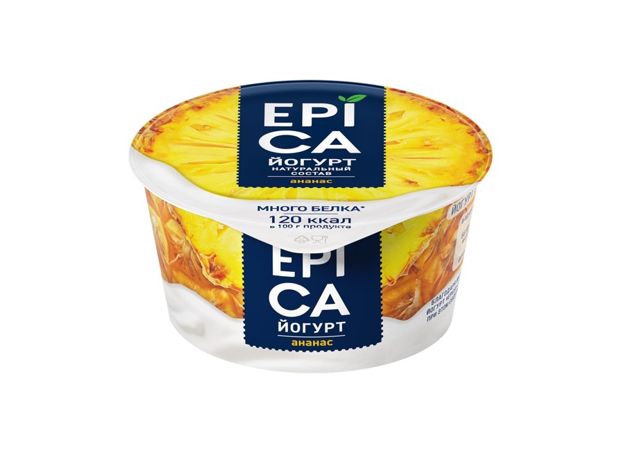 ЙОГУРТ EPICA АНАНАС БЗМЖ,130Г