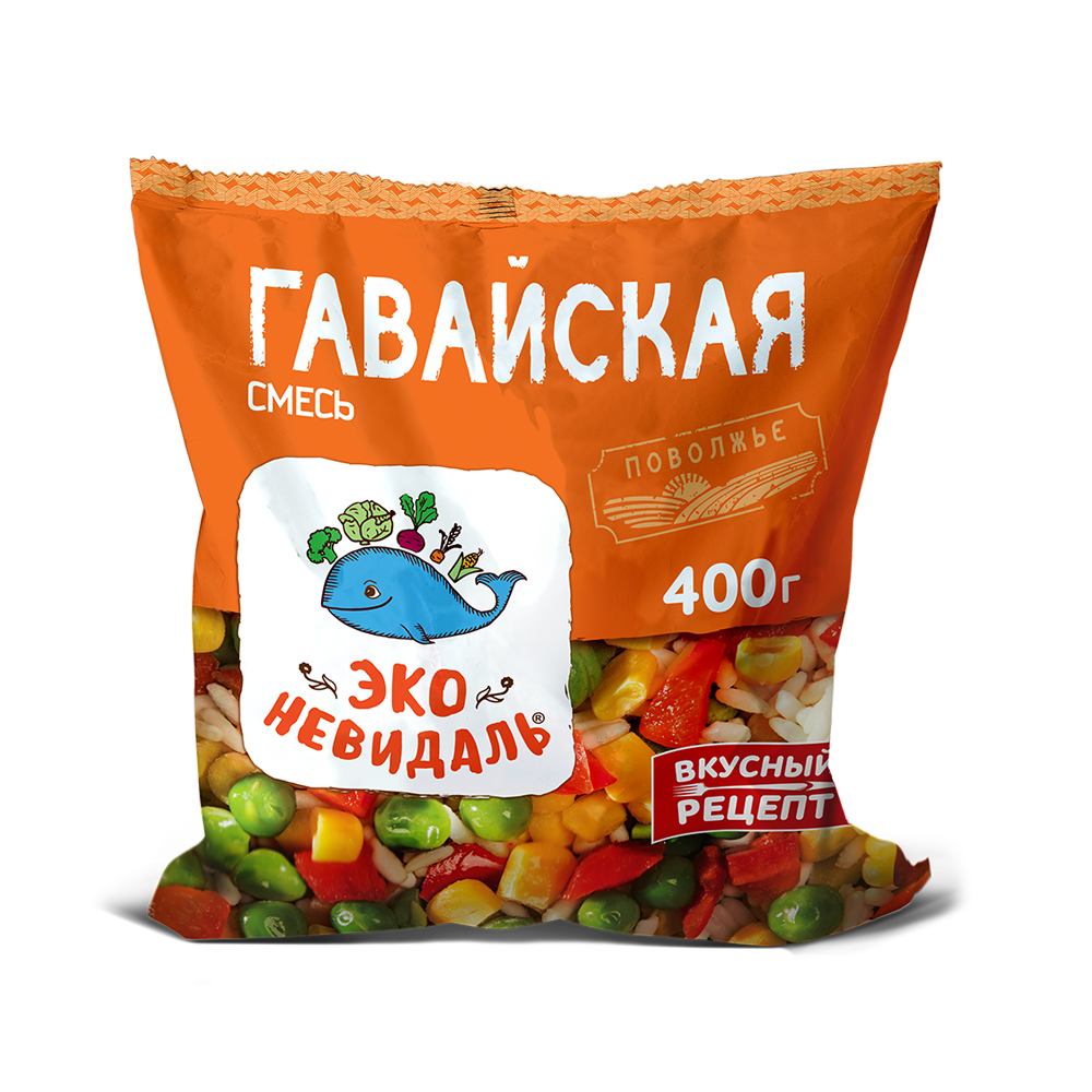 Гавайская смесь Эко-невидаль замороженная 400г