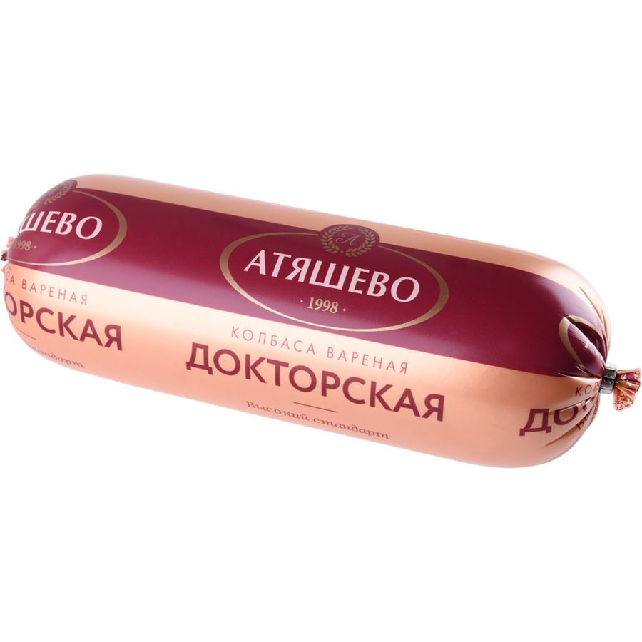 Колбаса вареная Атяшево Докторская в/с 0,4 кг