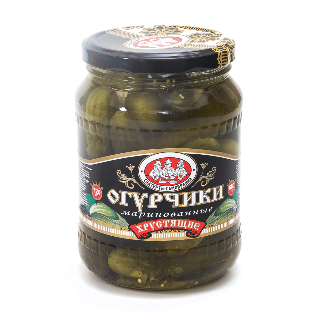 ОГУРЧИКИ МАРИН СКАТЕРТЬ САМОБРАНКА 720МЛ СТ/Б
