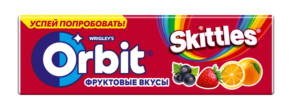Ж/Р ОРБИТ МИКС ФРУКТЫ СКИТЛС 13,6Г